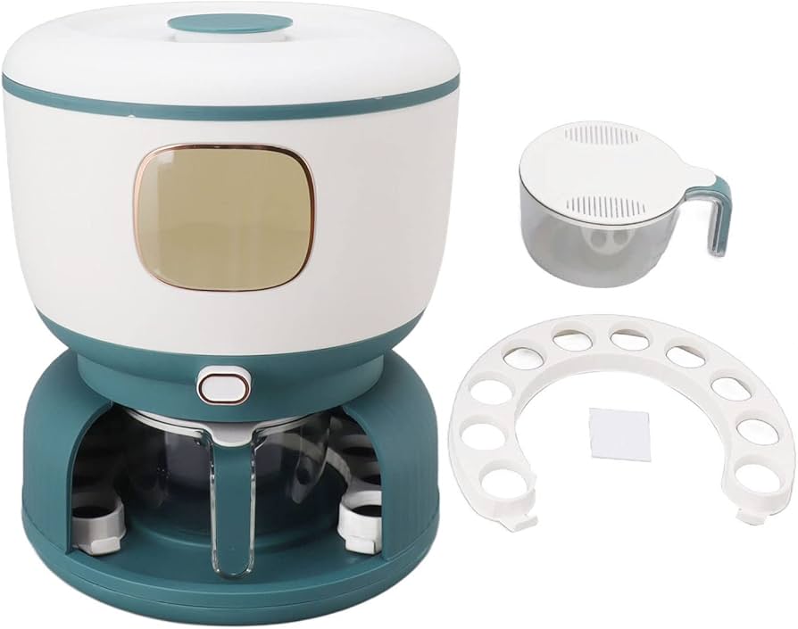 DISPENSADOR INTELIGENTE DE ARROZ Y GRANOS ALEXA CON ORGANIZADOR DE HUEVO Y ESCURRIDOR