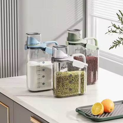 CONTENEDOR DE CEREALES Y MENESTRAS CON DISPENSADOR 1.5 KL