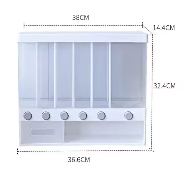 DISPENSADOR 6 EN 1 DE CEREALES Y MENESTRAS CATA