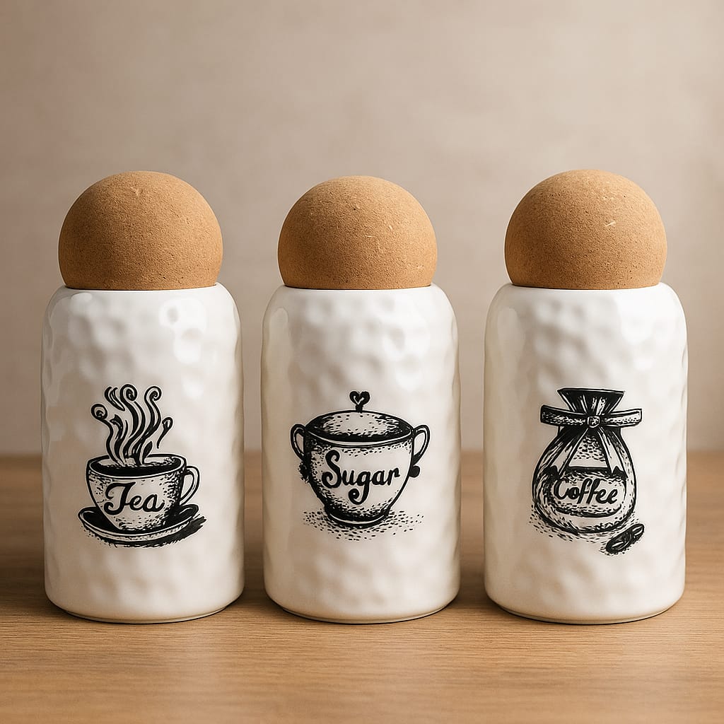 SET MOCCA- ENVASES DE CERÁMICA